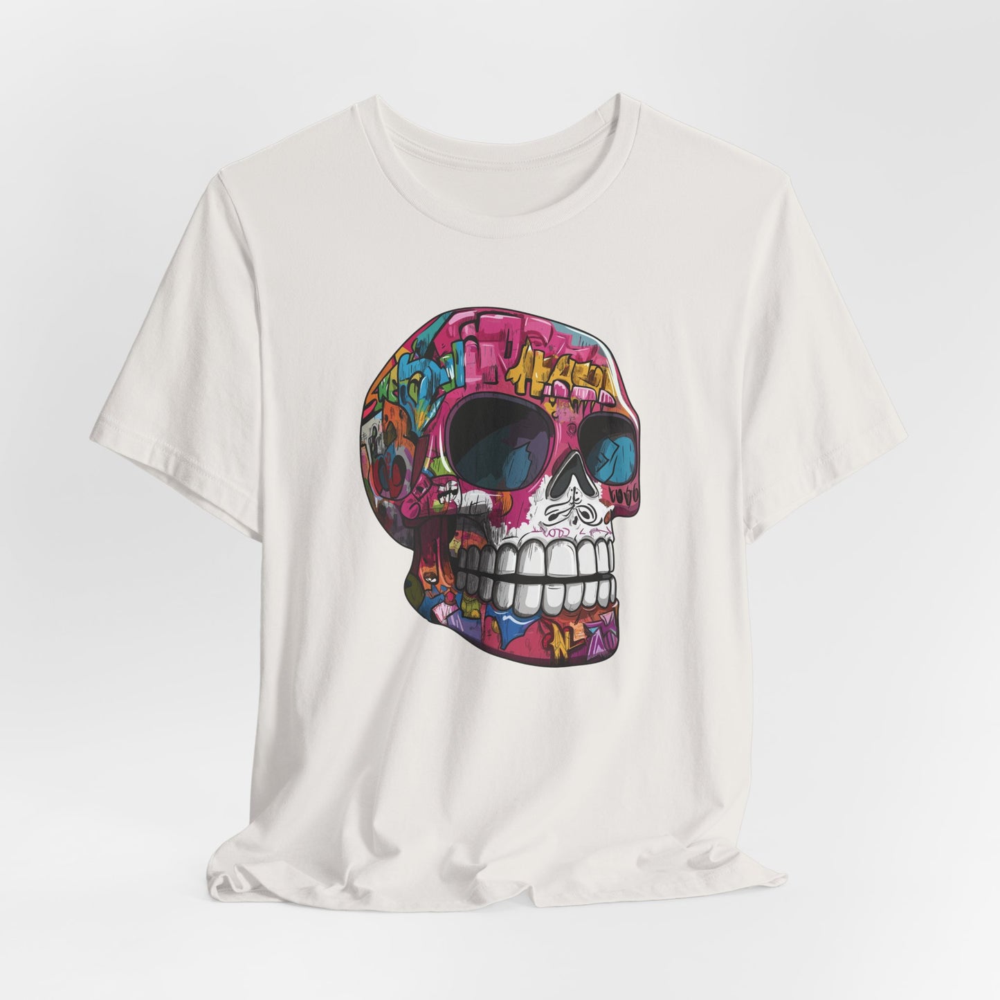 Graffiti Sugar Skull Unisex T-Shirt by CholoNerd