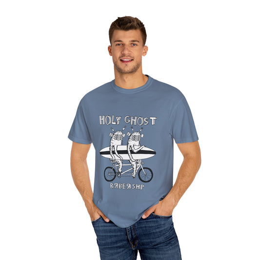 Holy Ghost Barber Unisex Garment-Dyed T-shirt