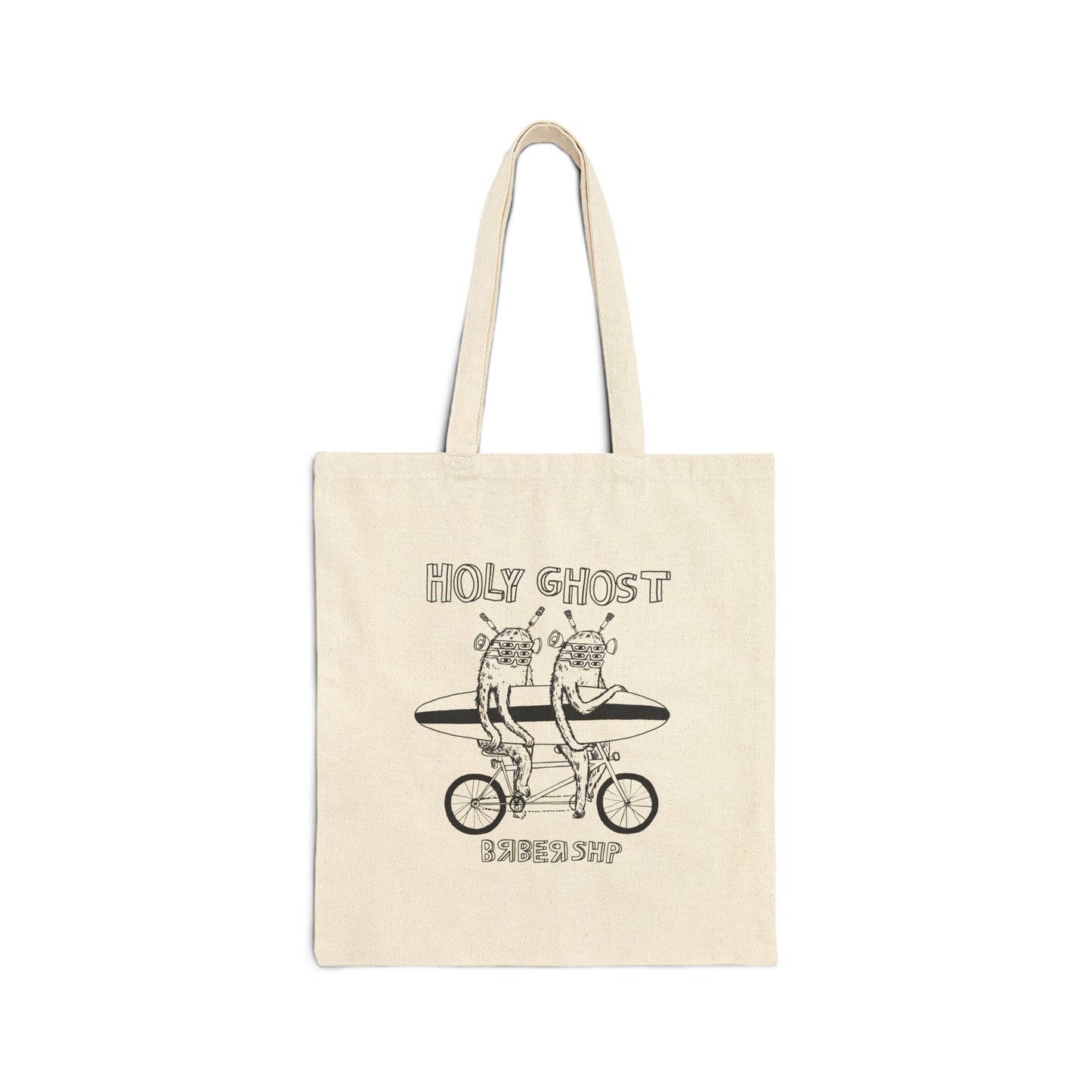 Holy Ghost Barber Cotton Canvas Tote Bag