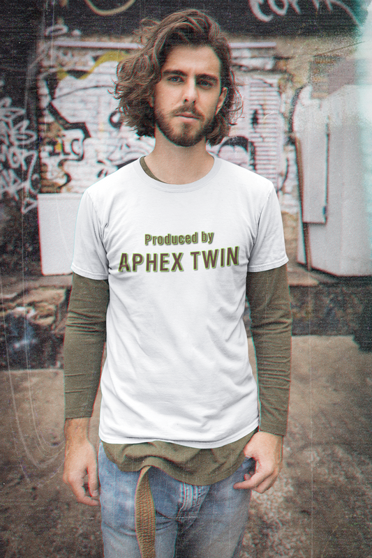 Produced by Aphex Twin T-Shirt - David Lynch Twin Peaks Font Design