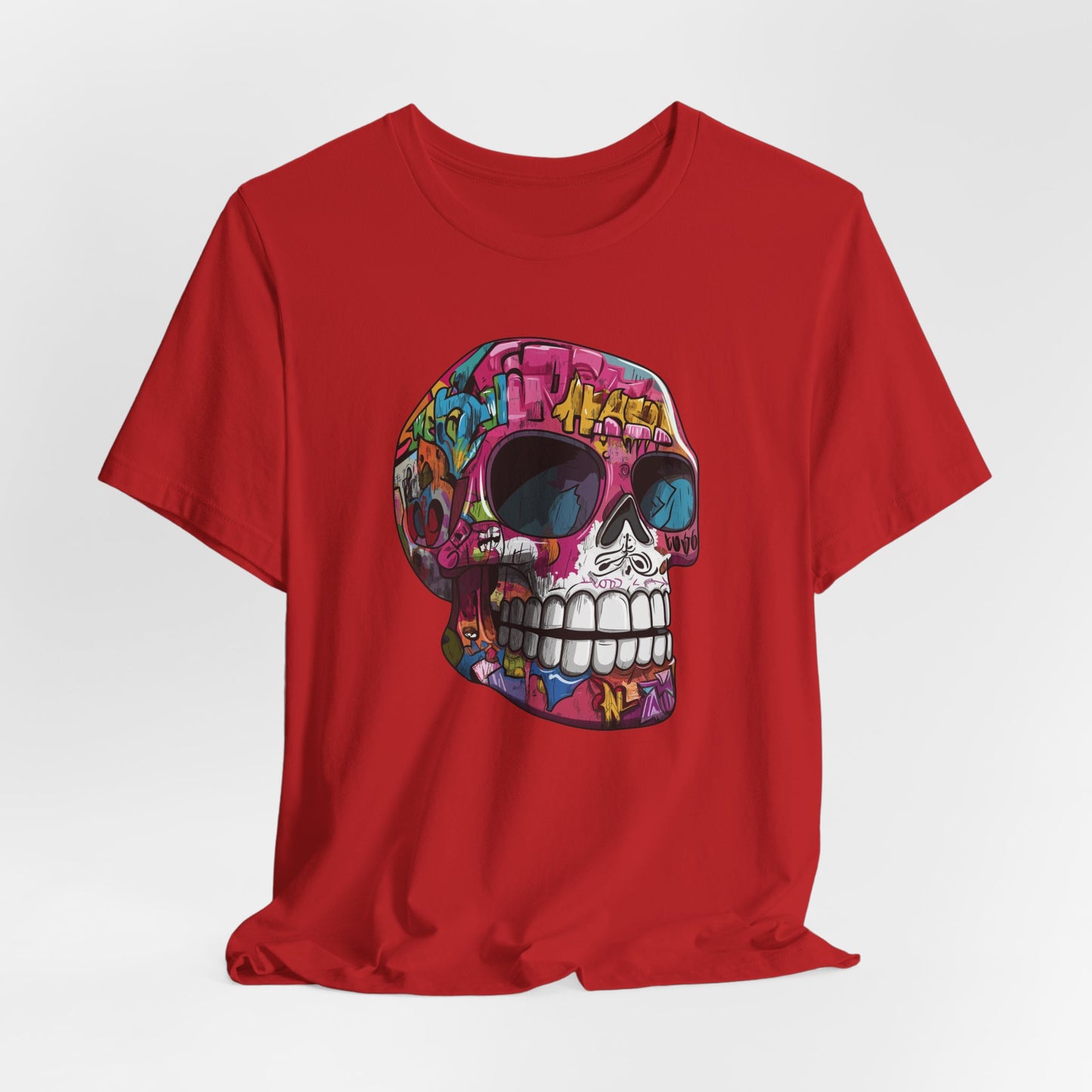 Graffiti Sugar Skull Unisex T-Shirt by CholoNerd