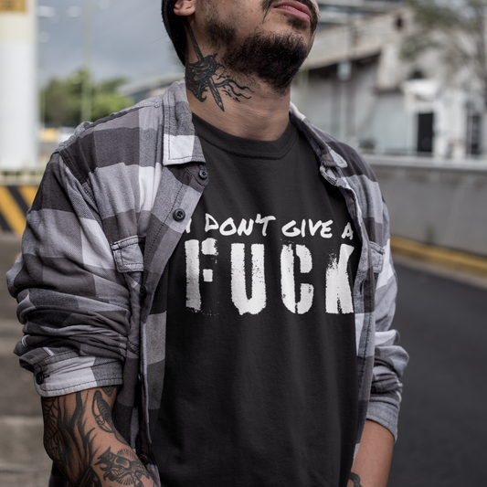 I Don't Give A Fuck Unisex Heavy Cotton T-shirt by CholoNerd