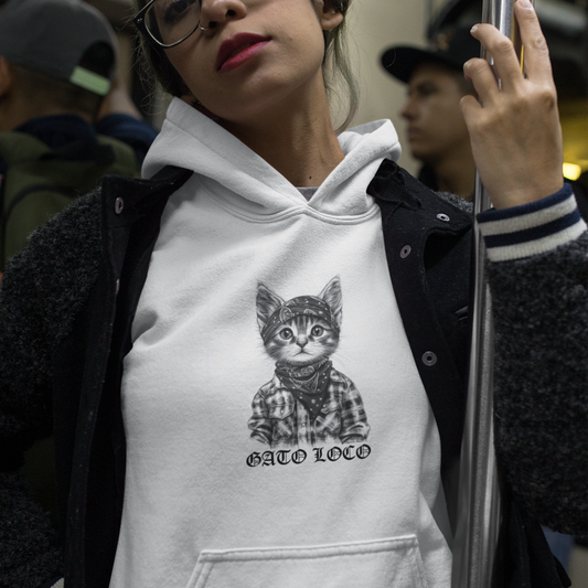 Gato Loco Hoodie by CholoNerd